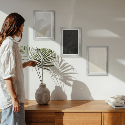Gallery wall Structuren in verschillende tinten minimalisme