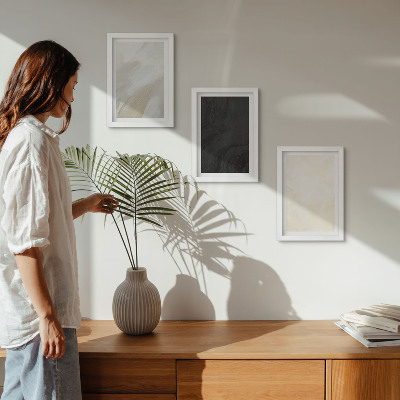Gallery wall Structuren in verschillende tinten minimalisme