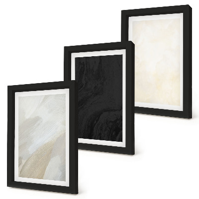 Gallery wall Structuren in verschillende tinten minimalisme