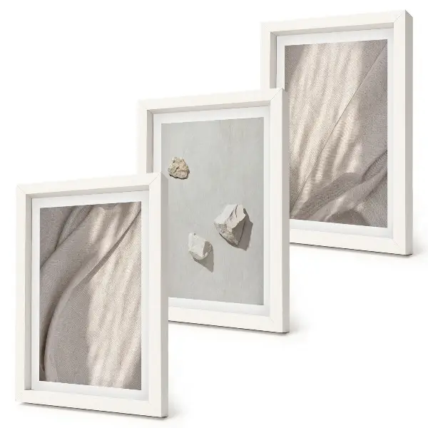 Gallery wall close-ups van structuren in moderne boho-stijl