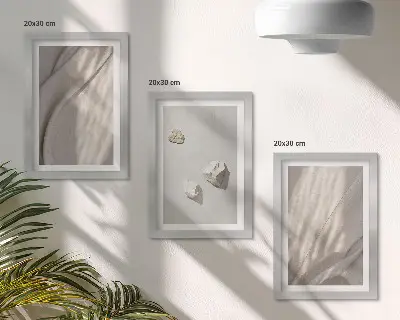 Gallery wall close-ups van structuren in moderne boho-stijl