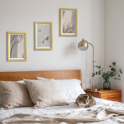 Gallery wall Close-ups van moderne boho-stijl structuren