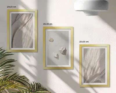 Gallery wall close-ups van structuren in moderne boho-stijl