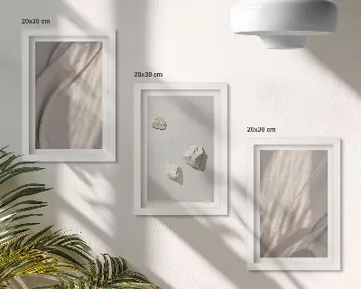 Gallery wall close-ups van structuren in moderne boho-stijl