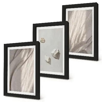 Gallery wall close-ups van structuren in moderne boho-stijl
