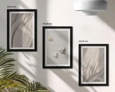 Gallery wall close-ups van structuren in moderne boho-stijl