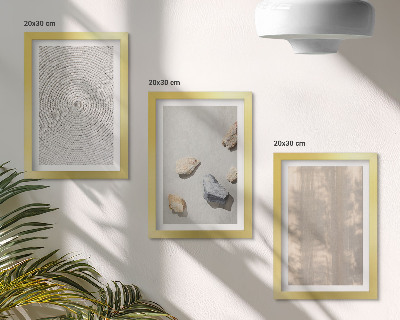Set van ingelijste schilderijen Boho-texturen, natuurlijke structuren