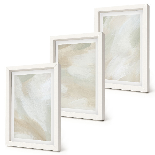 Gallery wall Verftextuur, sporen van minimalistische verf