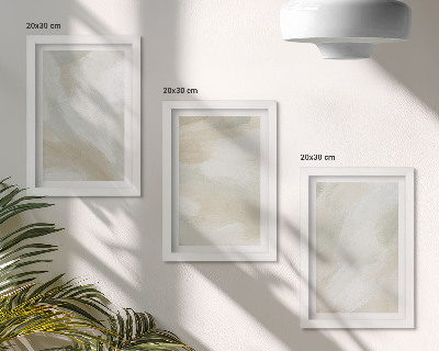 Gallery wall Verftextuur, sporen van minimalistische verf