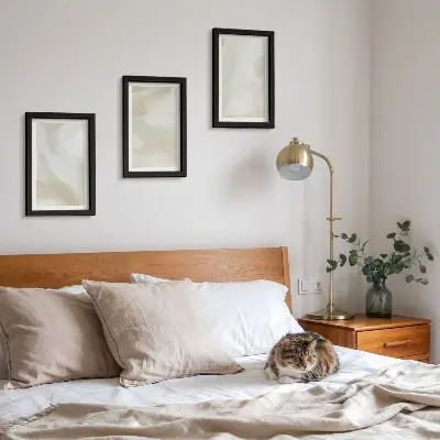 Gallery wand verftextuur met sporen van minimalistische verf