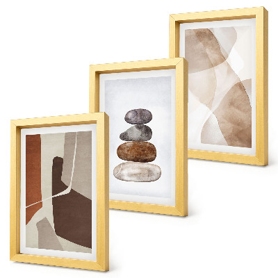 Set van ingelijste schilderijen Abstracte schilderijen met moderne decoraties