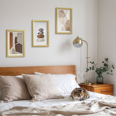 Set van ingelijste schilderijen Abstracte schilderijen met moderne decoraties