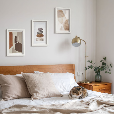 Set van ingelijste schilderijen Abstracte schilderijen met moderne decoraties