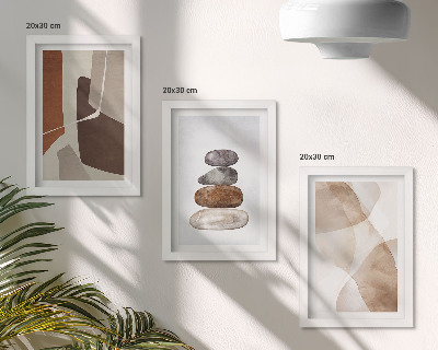 Set van ingelijste schilderijen Abstracte schilderijen met moderne decoraties