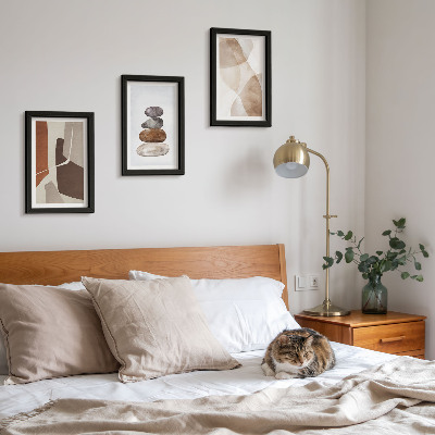 Set van ingelijste schilderijen Abstracte schilderijen met moderne decoraties