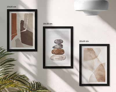 Set van ingelijste schilderijen Abstracte schilderijen met moderne decoraties