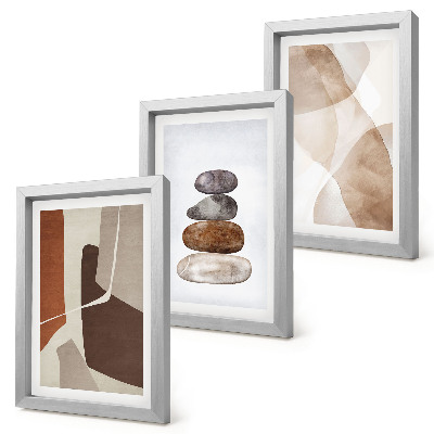 Set van ingelijste schilderijen Abstracte schilderijen met moderne decoraties