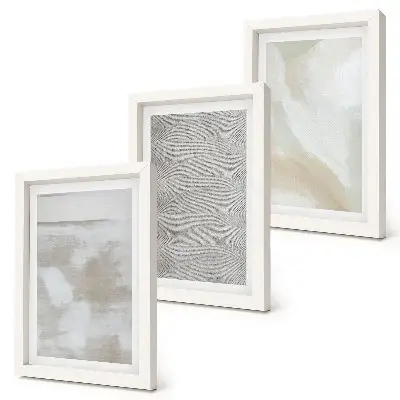 Gallery wall abstract ontwerp met moderne schildertexturen