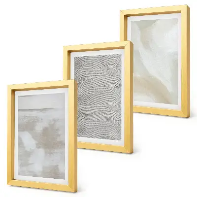 Gallery wall abstract ontwerp met moderne schildertexturen