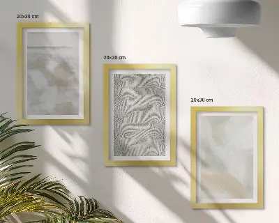 Gallery wall abstract ontwerp met moderne schildertexturen
