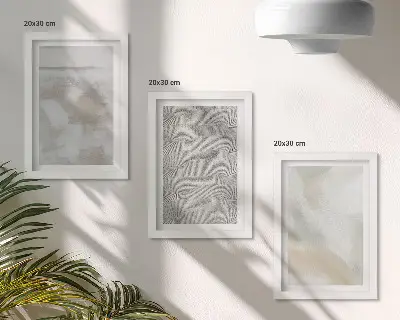 Gallery wall abstract ontwerp met moderne schildertexturen