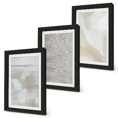 Gallery wall abstract ontwerp met moderne schildertexturen