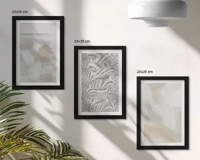 Gallery wall abstract ontwerp met moderne schildertexturen