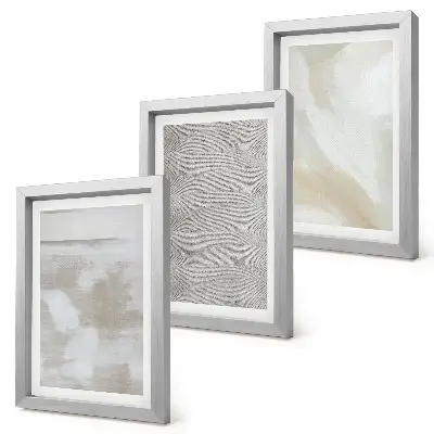 Gallery wall abstract ontwerp met moderne schildertexturen
