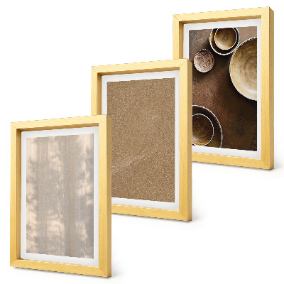 Set van ingelijste schilderijen Structuren en texturen in een minimalistische stijl.