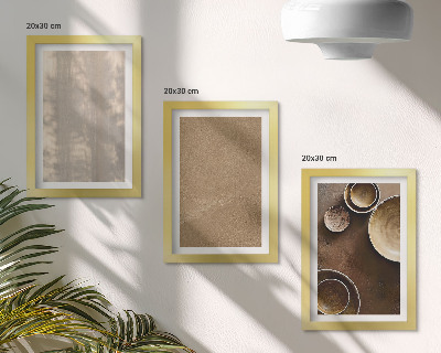 Set van ingelijste schilderijen Structuren en texturen in een minimalistische stijl.