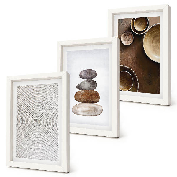 Gallery wall Texturen in de kunst en modern design.