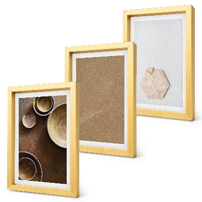 Gallery wall Minimalistische texturen in warme kleuren