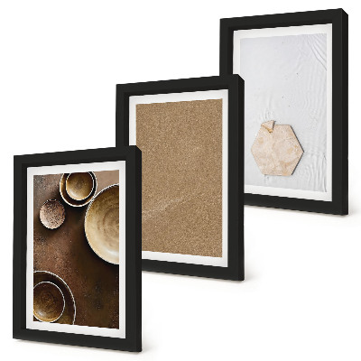 Gallery wall Minimalistische texturen in warme kleuren