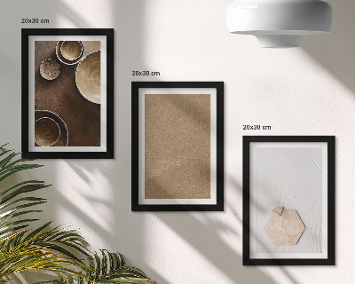 Gallery wall Minimalistische texturen in warme kleuren