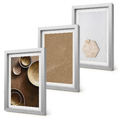 Gallery wall Minimalistische texturen in warme kleuren