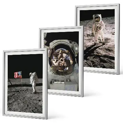 Fotowand met astronaut bij de maanlanding van NASA