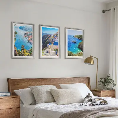 Fotowand met Griekse uitzichten op Santorini Oia
