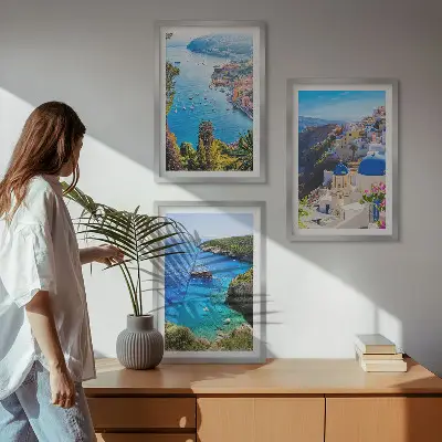 Fotowand met Griekse uitzichten op Santorini Oia