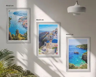 Fotowand met Griekse uitzichten op Santorini Oia