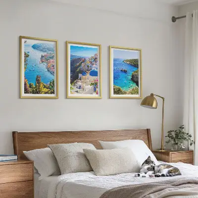 Fotowand met Griekse uitzichten op Santorini Oia