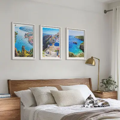 Fotowand met Griekse uitzichten op Santorini Oia