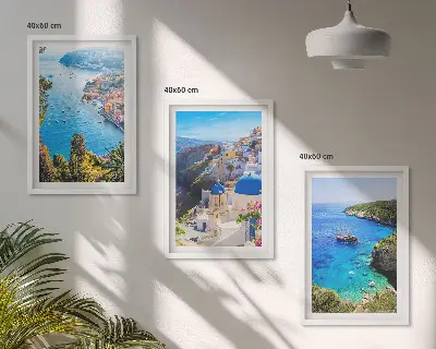 Fotowand met Griekse uitzichten op Santorini Oia