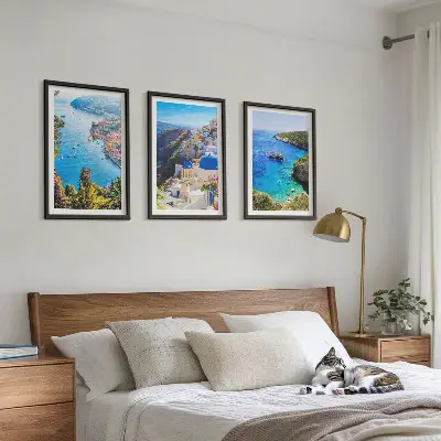 Fotowand met Griekse uitzichten op Santorini Oia