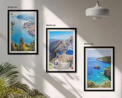 Fotowand met Griekse uitzichten op Santorini Oia