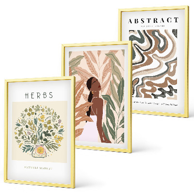 Fotowand Boho pastel minimalistische posters