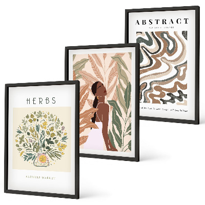 Fotowand Boho pastel minimalistische posters