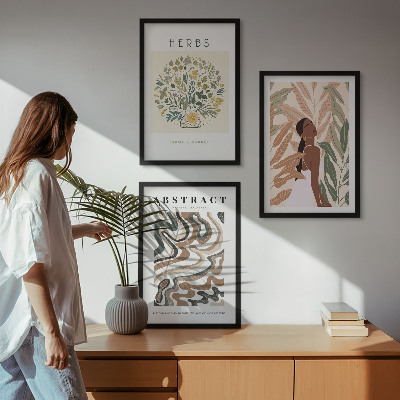Fotowand Boho pastel minimalistische posters