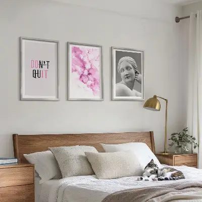 Fotowand met abstracte aquarel sculptuur