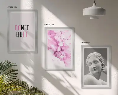 Fotowand met abstracte aquarel sculptuur