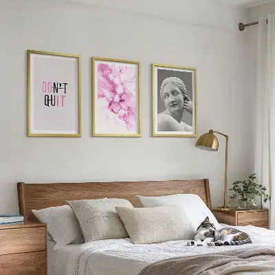 Fotowand met abstracte aquarel sculptuur